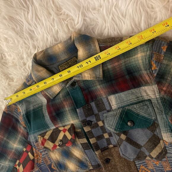 RRL Ralph Lauren Patchwork Overshirt Limited Edition Wool Jacket Men's XS Plaid - Picture 8 of 10